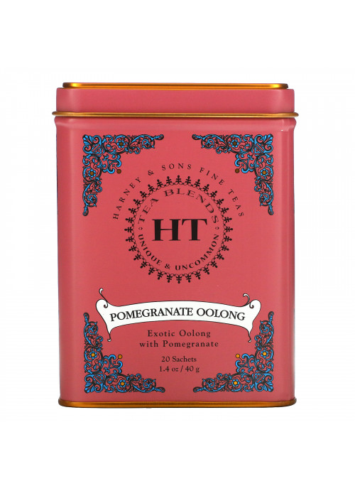 Harney & Sons, HT Tea Blend, Pomegranate Oolong, 20 Sachets, 1.4 oz (40 g)