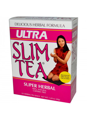 Hobe Labs, Ultra Slim Tea, Super Herbal, Caffeine Free , 24 Herbal Tea Bags, 1.69 oz (48 g)