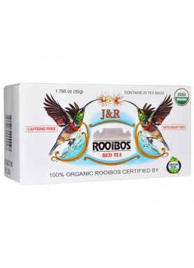 J&R Port Trading Co., J&R Rooibos Red Tea, Caffeine Free, 20 Tea Bags, 1.765 oz (50 g)