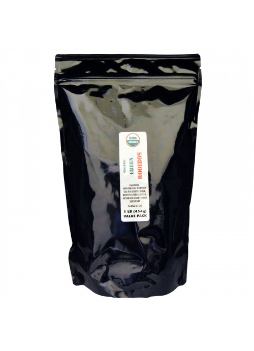 J&R Port Trading Co., Organic Green Rooibos, Caffeine Free, 1 lb (454 g)