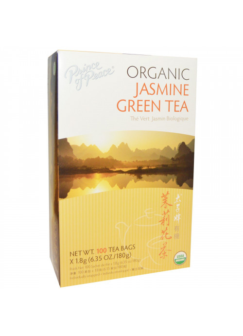 Prince of Peace, Organic, Jasmine Green Tea, 100 Tea Bags, 1.8 g Each