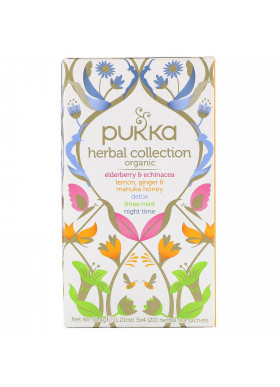 Pukka Herbs, Organic Herbal Tea Collection, 20 Herbal Tea Sachets, 1.21 oz (34.4 g)