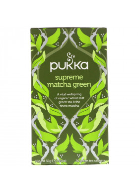 Pukka Herbs, Supreme Matcha Green, 20 Green Tea Sachets, 1.05 oz (30 g)