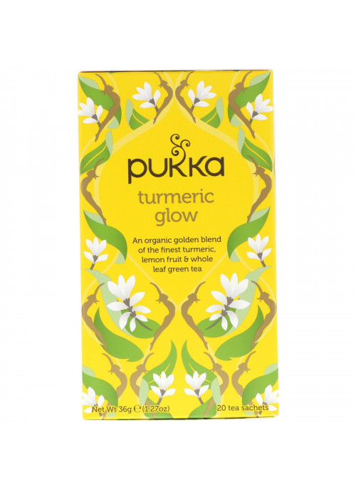 Pukka Herbs, Turmeric Glow Tea, 20 Tea Sachets, 1.27 oz (36 g)