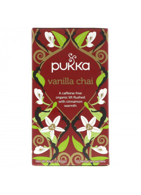 Pukka Herbs, Vanilla Chai, Caffeine Free, 20 Tea Sachets, 1.41 oz (40 g)