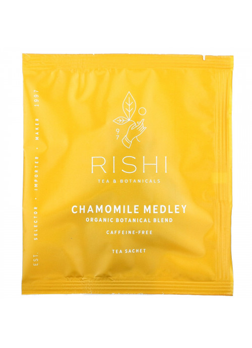 Rishi Tea, Organic Herbal Tea, Chamomile Medley, Caffeine-Free, 15 Sachets, 0.95 oz (27 g)