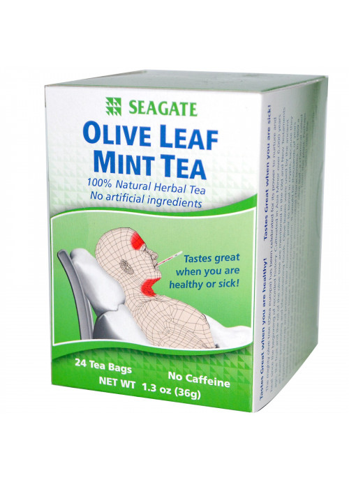 Seagate, Olive Leaf Mint Tea, 24 Tea Bags, 1.3 oz (36 g)