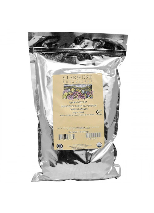 Starwest Botanicals, Organic Gunpowder Green Tea, 1 lb (453.6 g)