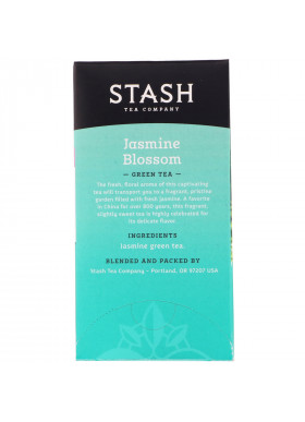 Stash Tea, Green Tea, Jasmine Blossom, 20 Tea Bags, 1.3 oz (38 g)