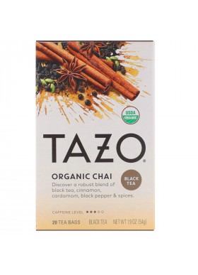 Tazo Teas, Organic Chai, Black Tea, 20 Tea Bags, 1.9 oz (54 g)