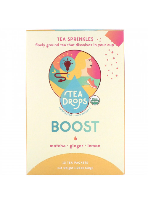 Tea Drops, Tea Sprinkles, Boost, 12 Tea Packets, 1.05 oz (30 g)