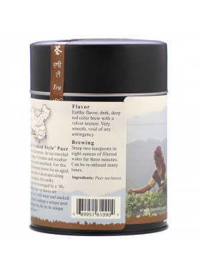 The Tao of Tea, Cooked Style Puer Velour, Dark Puer Tea, 3 oz (85 g)