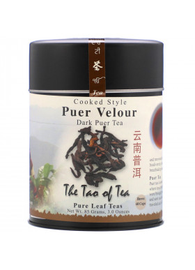 The Tao of Tea, Cooked Style Puer Velour, Dark Puer Tea, 3 oz (85 g)