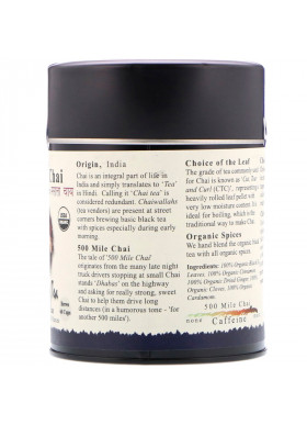 The Tao of Tea, Organic Black Tea & Spices, 500 Mile Chai, 4.0 oz (115 g)