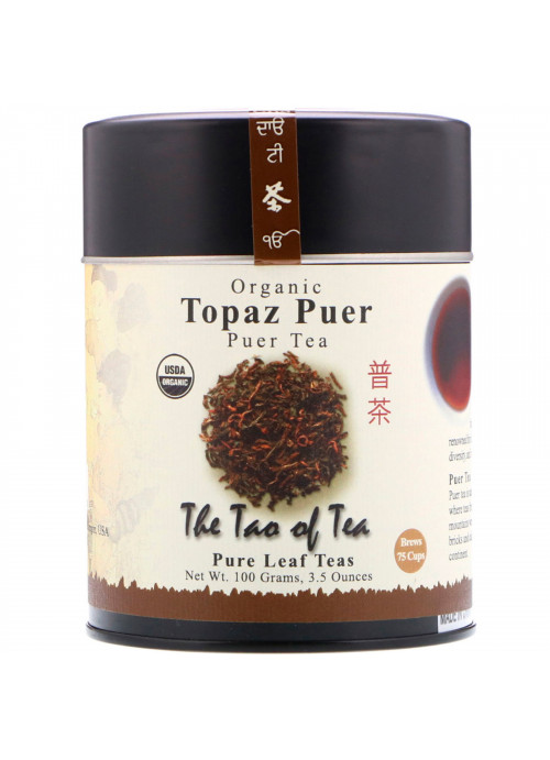 The Tao of Tea, Organic Puer Tea, Topaz Puer, 3.5 oz (100 g)