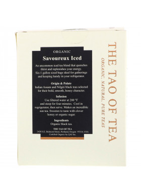 The Tao of Tea, Savoureux Iced Tea, Black Tea, 6 -1 Gallon Sized Sachets, 3.0 oz (85 g)
