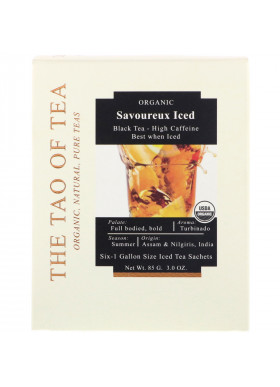 The Tao of Tea, Savoureux Iced Tea, Black Tea, 6 -1 Gallon Sized Sachets, 3.0 oz (85 g)