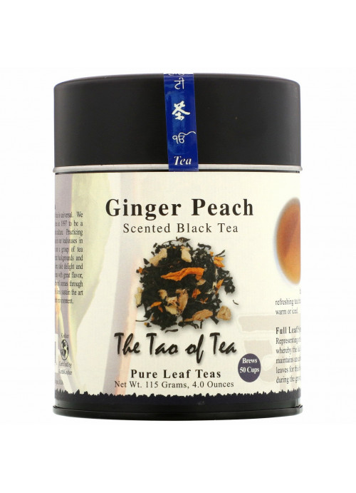 The Tao of Tea, Scented Black Tea, Ginger Peach, 4.0 oz (115 g)