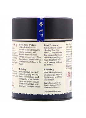 The Tao of Tea, Sweet & Floral Blended Black Tea, Rose Petal Black, 4 oz (115 g)