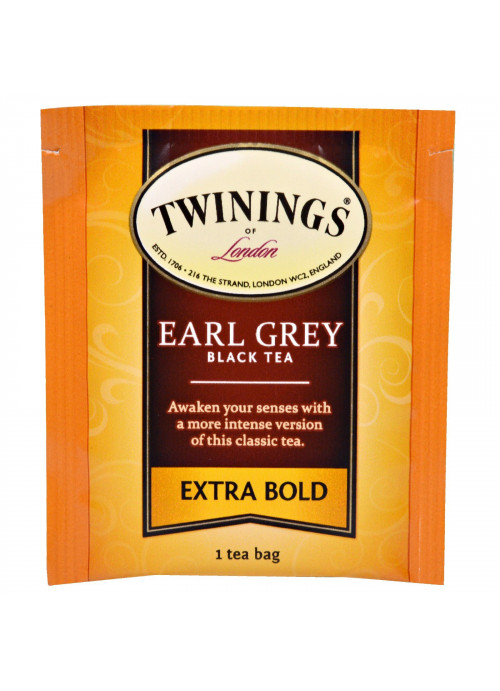 Twinings, Black Tea, Earl Grey, Extra Bold, 20 Tea Bags - 1.41 oz (40 g)