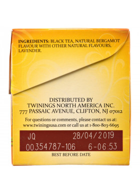 Twinings, Black Tea, Earl Grey, Lavender, 20 Tea Bags - 1.41 oz (40 g)