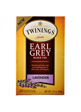 Twinings, Black Tea, Earl Grey, Lavender, 20 Tea Bags - 1.41 oz (40 g)