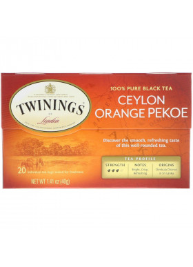Twinings, Ceylon Orange Pekoe Tea, 20 Tea Bags, 1.41 oz (40 g)