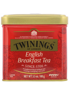 Twinings, Classics, English Breakfast Loose Tea, 3.53 oz (100 g)