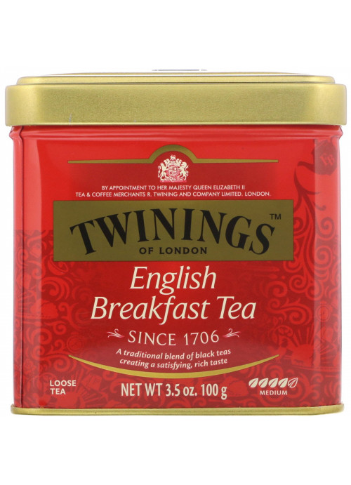 Twinings, Classics, English Breakfast Loose Tea, 3.53 oz (100 g)