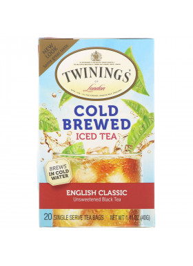 Twinings, Cold Brewed Iced Tea, English Classic, 20 Tea Bags, 1.41 oz (40 g)