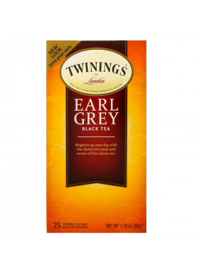 Twinings, Earl Grey Black Tea, 25 Tea Bags, 1.76 oz (50 g)