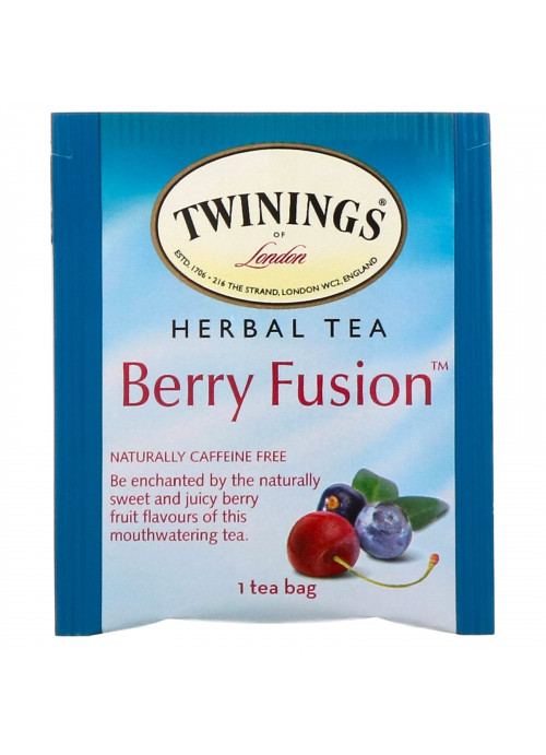 Twinings, Herbal Tea, Berry Fusion, Caffeine Free, 20 Tea Bags, 1.41 oz (40 g)