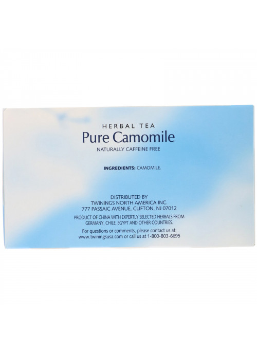 Twinings, Herbal Tea, Pure Camomile, Caffeine Free, 50 Tea Bags, 2.65 oz (75 g)