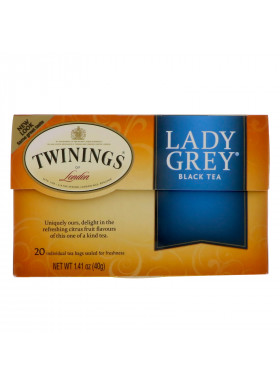 Twinings, Lady Grey Black Tea, 20 Tea Bags, 1.41 oz (40 g)