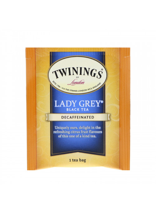 Twinings, Lady Grey Black Tea, Decaffeinated, 20 Tea Bags, 1.41 oz (40 g)