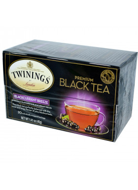 Twinings, Premium Black Tea, Blackcurrant Breeze, 20 Tea Bags, 1.41 oz (40 g)