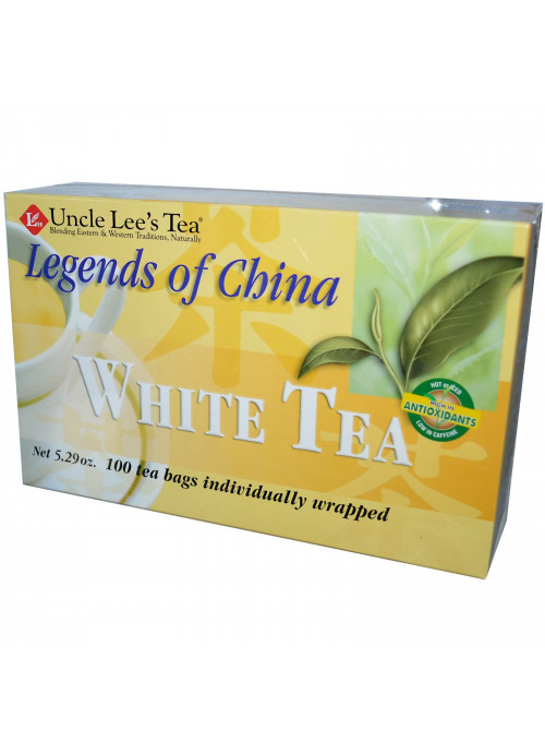 Uncle Lee's Tea, Legends of China, White Tea, 100 Tea Bags, 5.29 oz (150 g)