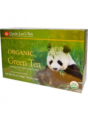 Uncle Lee's Tea, Organic Green Tea, 100 Tea Bags, 5.64 oz (160 g)