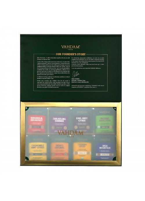 Vahdam Teas, Founder's Select, Assorted Teas, 40 Tea Bags, 2.82 oz (80 g)