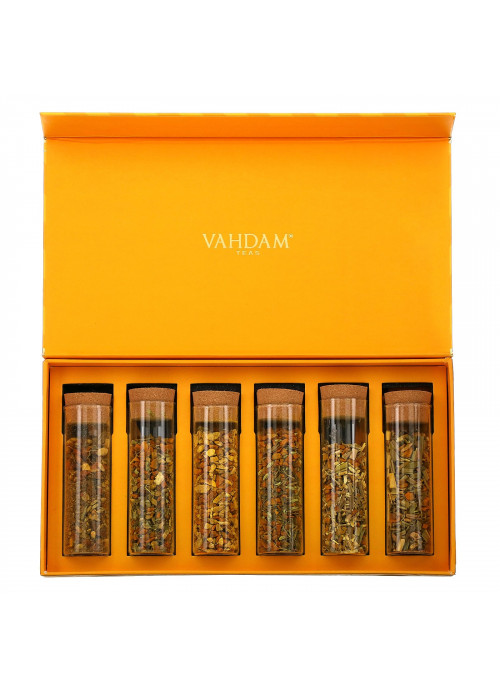 Vahdam Teas, Turmeric Tea Tales Set, 6 Pieces