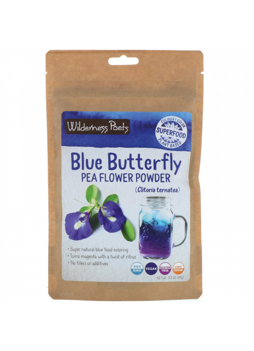 Wilderness Poets, Blue Butterfly Pea Flower Powder, 3.5 oz (99 g)