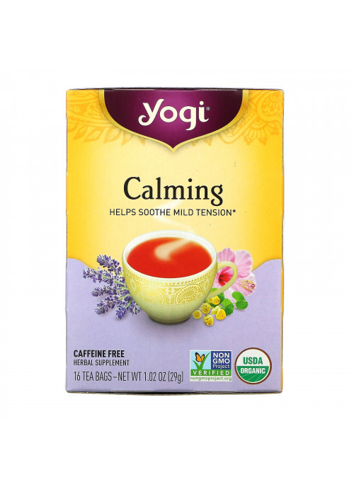 Yogi Tea, Calming, Caffeine Free, 16 Tea Bags, 1.02 oz (29 g)