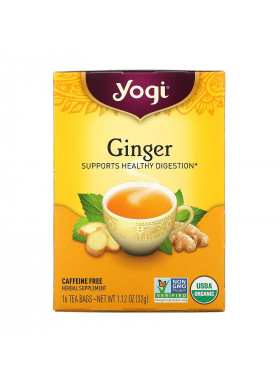 Yogi Tea, Organic Ginger, 16 Tea Bags, 1.12 oz (32 g)