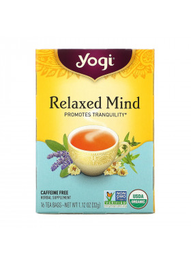 Yogi Tea, Relaxed Mind, Caffeine Free, 16 Tea Bags, 1.12 oz (32 g)