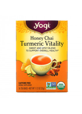 Yogi Tea, Turmeric Vitality, Honey Chai, 16 Tea Bags, 1.12 oz (32 g)