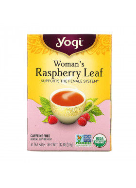 Yogi Tea, Woman's Raspberry Leaf, Caffeine Free, 16 Tea Bags, 1.02 oz (29 g)