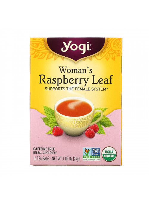 Yogi Tea, Woman's Raspberry Leaf, Caffeine Free, 16 Tea Bags, 1.02 oz (29 g)