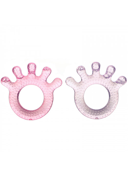 Green Sprouts, Cooling Teether, 3+ Months, Pink,  2 Pack