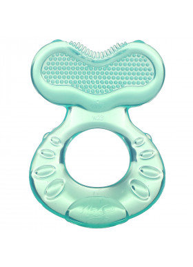 Nuby, Soothing Teether, Teeth Eez, 3+ Months, Aqua, 2 Piece Set