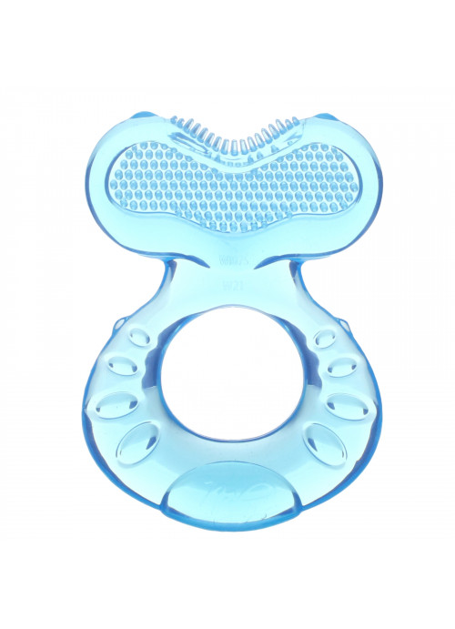 Nuby, Teethe Eez, Soothing Teether, 3+ Months, Blue, 2 Piece Set